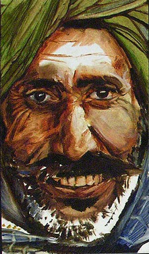 Face 6 oil on panel 30 min color study 