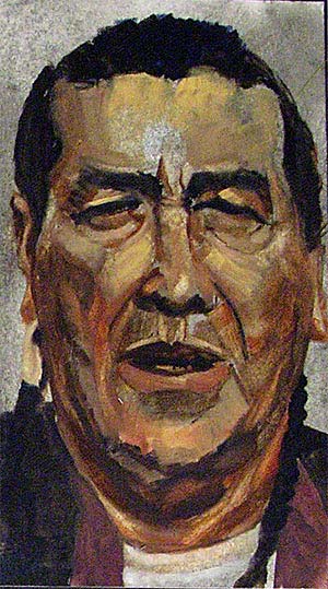 Face 5 oil on panel 30 min color study 