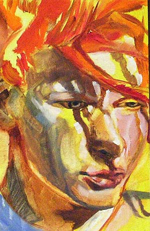 Face 3 oil on panel 30 min color study 